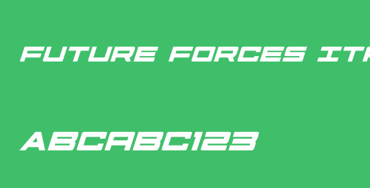 Future Forces Italic