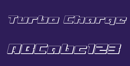 Turbo Charge 3D Italic