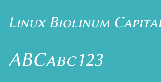 Linux Biolinum Capitals