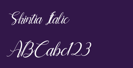 Shintia Italic