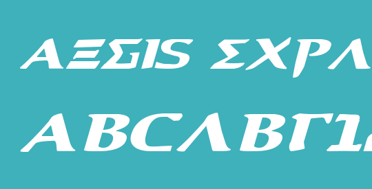 Aegis Expanded Italic