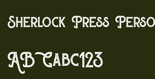 Sherlock Press Personal Use