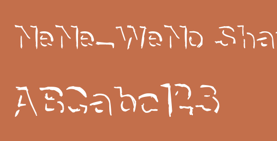 NeNe_WeNo Shadow HandWrite