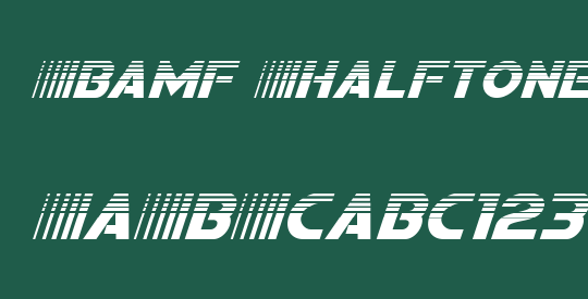 Bamf Halftone Italic