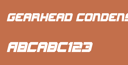 Gearhead Condensed Italic