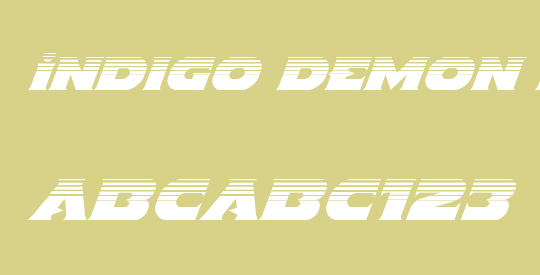 Indigo Demon Halftone Italic