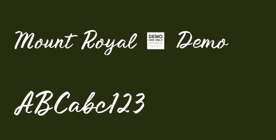 Mount Royal - Demo