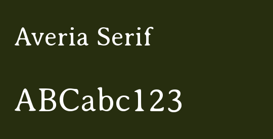 Averia Serif