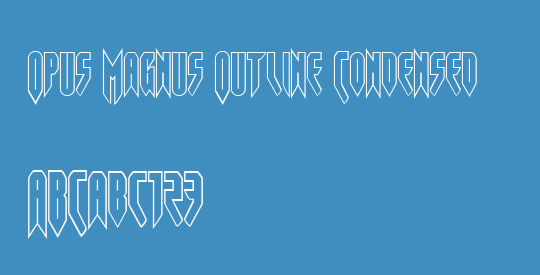 Opus Magnus Outline Condensed