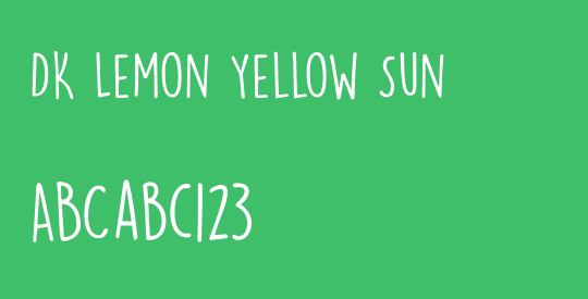 DK Lemon Yellow Sun