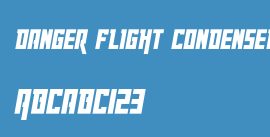 Danger Flight Condensed Italic