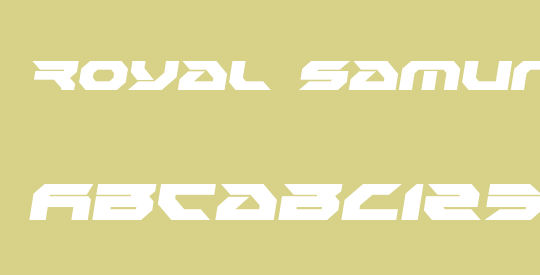 Royal Samurai Semi-Italic