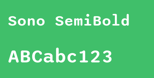 Sono SemiBold