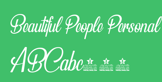 Beautiful People Personal Use