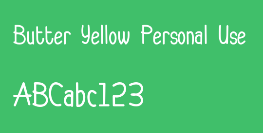 Butter Yellow Personal Use