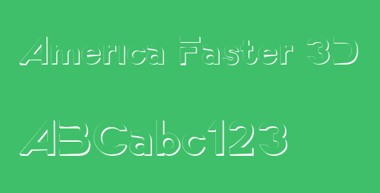 America Faster 3D