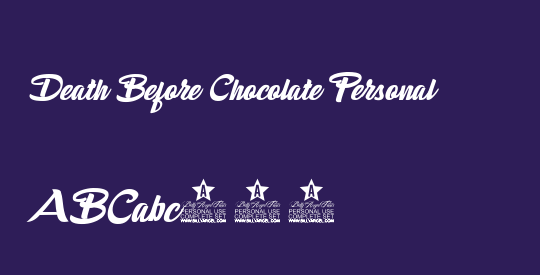 Death Before Chocolate Personal