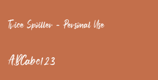 Twice Spoiller - Personal Use