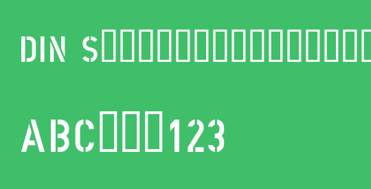 DIN Schablonierschrift