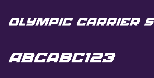 Olympic Carrier Super-Italic