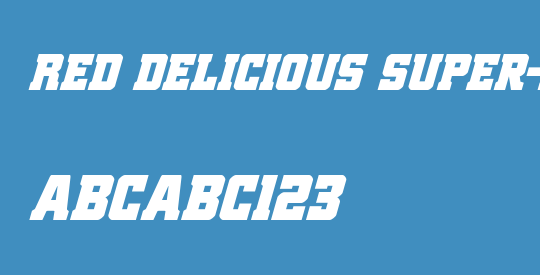 Red Delicious Super-Italic