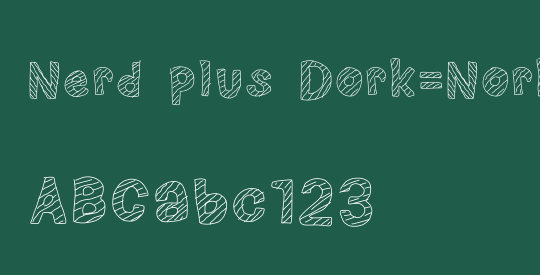 Nerd plus Dork=Nork