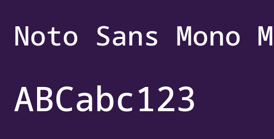 Noto Sans Mono Med