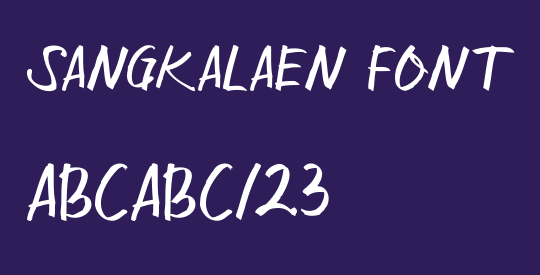 Sangkalaen Font