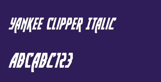 Yankee Clipper Italic