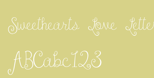 Sweethearts Love Letters