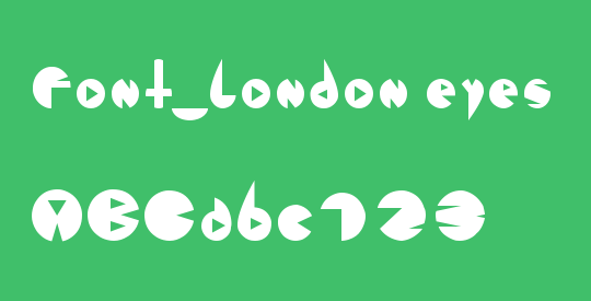 Font_london eyes