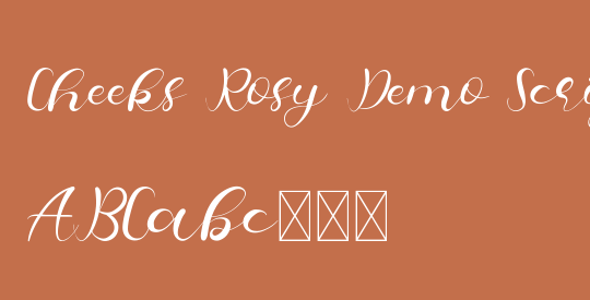 Cheeks Rosy Demo Script
