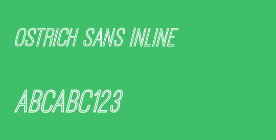 Ostrich Sans Inline