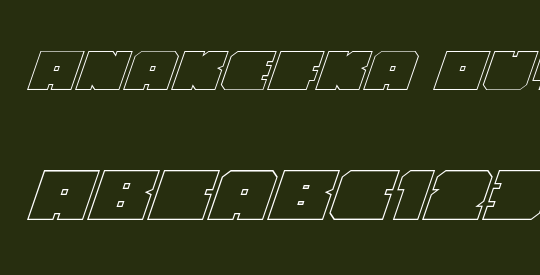 Anakefka Outline Italic