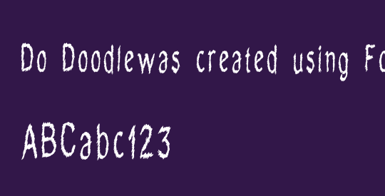 Do Doodlewas created using FontCreator 6.5 from High-Logic.comdknqx