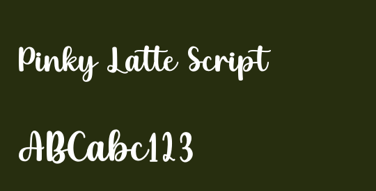 Pinky Latte Script