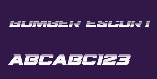 Bomber Escort Gradient Italic
