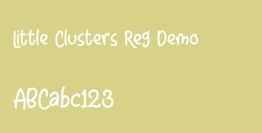 Little Clusters Reg Demo