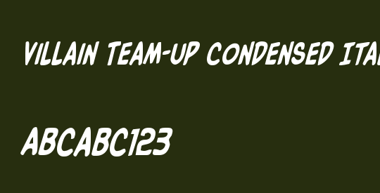 Villain Team-Up Condensed Ital