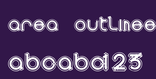 area OUTLINEe