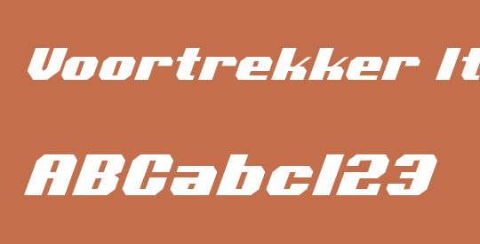 Voortrekker Italic