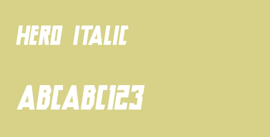 Hero Italic