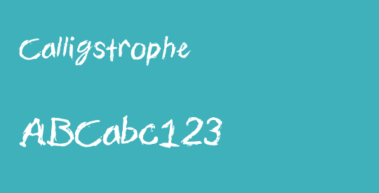Calligstrophe