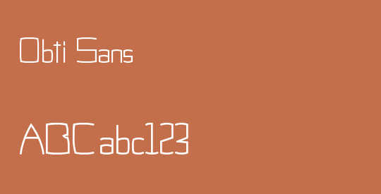 Obti Sans