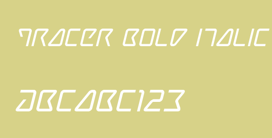 Tracer Bold Italic