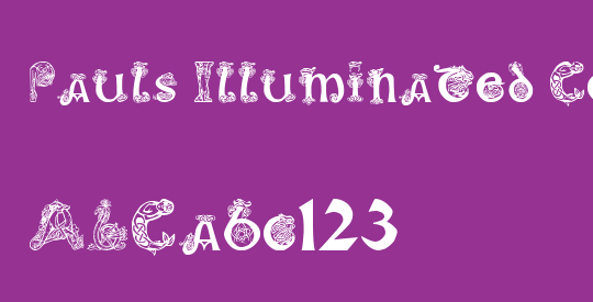 Pauls Illuminated Celtic Font