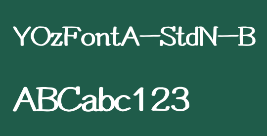 YOzFontA-StdN-B