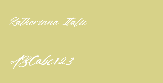 Katherinna Italic