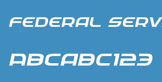 Federal Service Expanded Italic