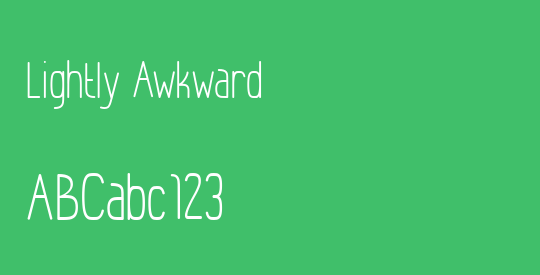Lightly Awkward